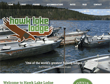 Tablet Screenshot of hawk-lake.com